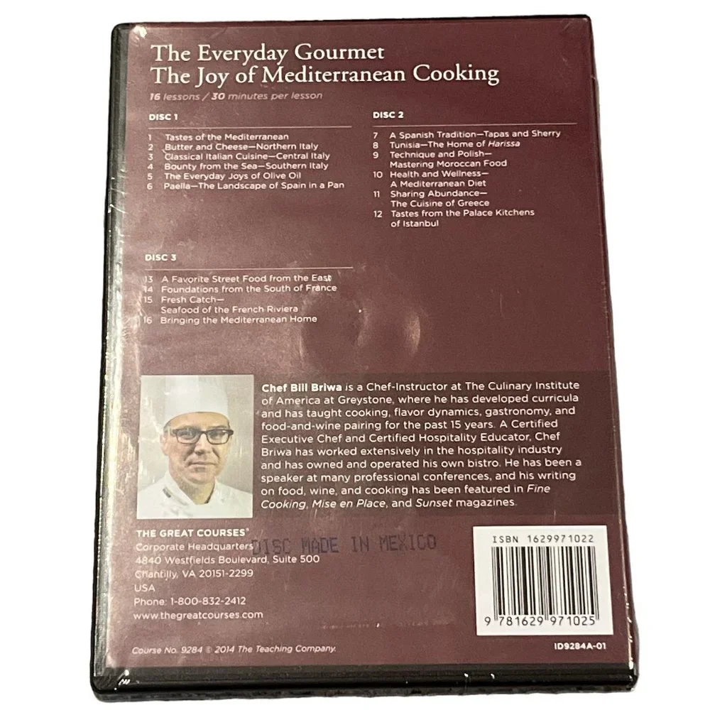 Mediterranean The Everyday Gourmet Joy of Cooking Book DVD The Great Courses - Picture 10 of 11